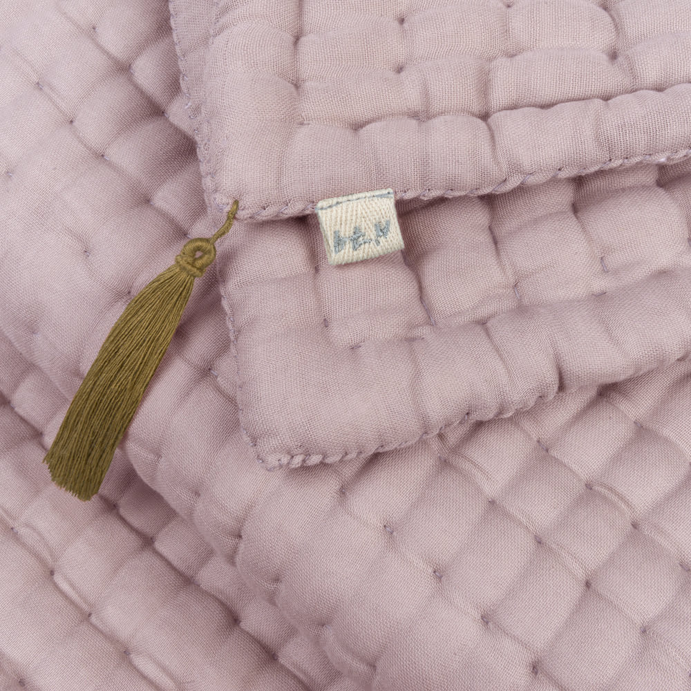 NUMERO 74 :  Quilt Tatami Double Saloo, Dusty Pink